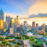 Atlanta Georgia at sunset