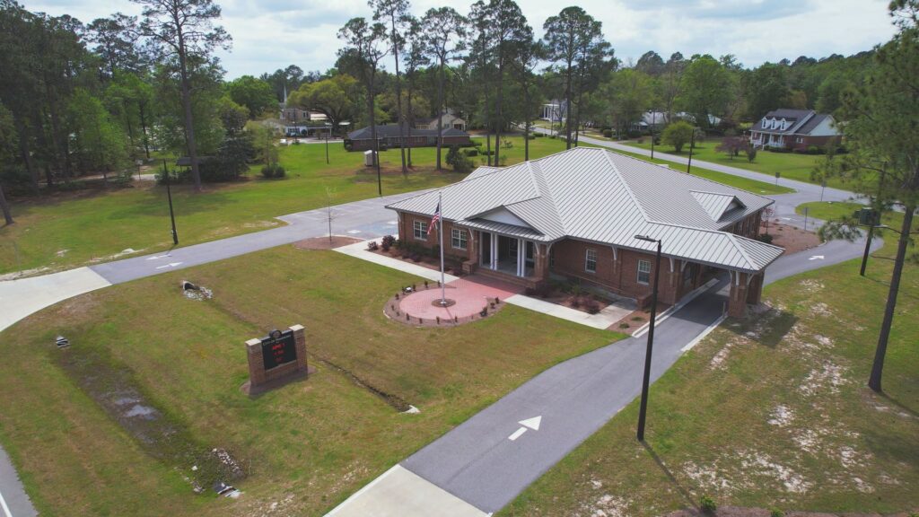 Overhead image of Pembroke government building